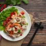 Grande salade tha&iuml; crevettes